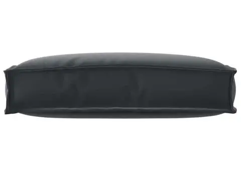 Pernă pentru palete de spate, neagră, 60 x 40 x 12 cm, din textil Oxford. - 3/5
