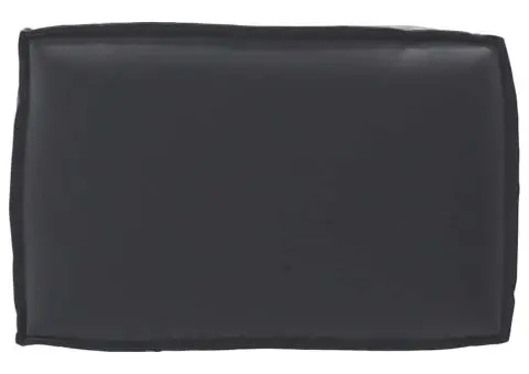 Pernă pentru palete de spate, neagră, 60 x 40 x 12 cm, din textil Oxford. - 5/5