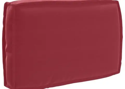 Căptușeală palet spătar roșu vin 60 x 40 x 12 cm, material Oxford. - 1/5