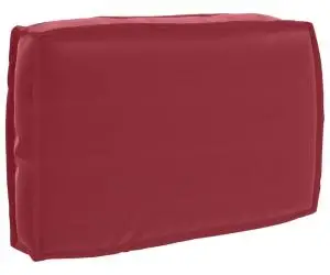 Căptușeală palet spătar roșu vin 60 x 40 x 12 cm, material Oxford.