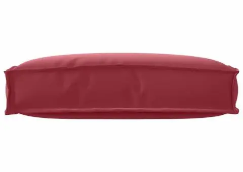 Căptușeală palet spătar roșu vin 60 x 40 x 12 cm, material Oxford. - 3/5