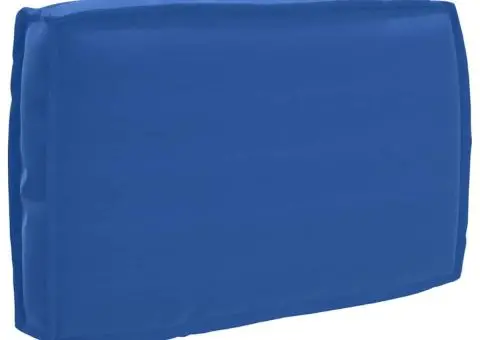 Cojoc de palet pentru spate, albastru regal, 60 x 40 x 12 cm, din material Oxford - 1/5