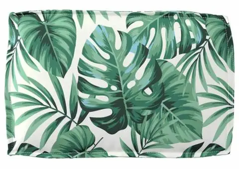 Perna pentru palet cu spătar, model cu frunze 60 x 40 x 12 cm, fabricată din Oxford. - 5/5