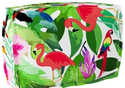 Cojoc pentru spătar în stil tropical, 60 x 40 x 12 cm, din fabrică Oxford - 1/5