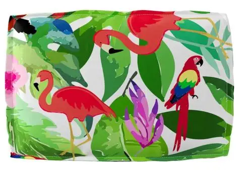 Cojoc pentru spătar în stil tropical, 60 x 40 x 12 cm, din fabrică Oxford - 4/5