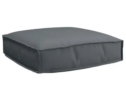 Pernă pentru palet pentru șezut Antracit 60 x 60 x 12 cm, fabricată din Oxford. - 1/5