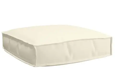 Perna pentru paletă, crem, 60 x 60 x 12 cm, țesătură Oxford. - 1/5