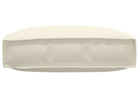 Perna pentru paletă, crem, 60 x 60 x 12 cm, țesătură Oxford. - 3/5