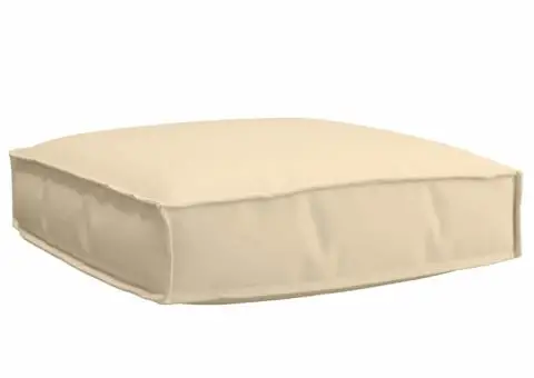 Perne de palet pentru șezut Bej 60x60x12 cm din țesătură Oxford - 1/5