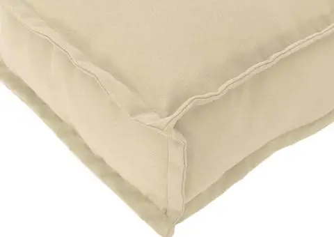 Perne de palet pentru șezut Bej 60x60x12 cm din țesătură Oxford - 5/5