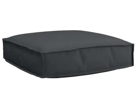 Perna pentru palet pentru șezut Negru 60x60x12 cm din țesătură Oxford - 1/5