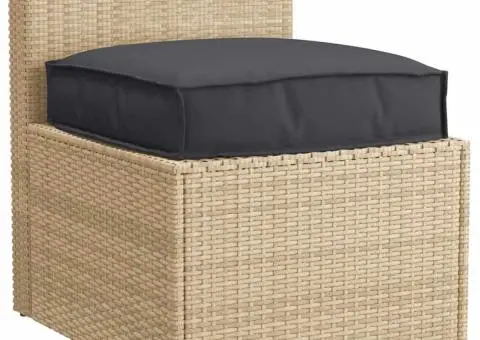 Perna pentru palet pentru șezut Negru 60x60x12 cm din țesătură Oxford - 2/5