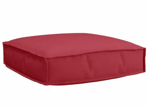 Căptușeală de palet pentru scaun roșu vin 60x60x12 cm, țesătură Oxford - 1/5