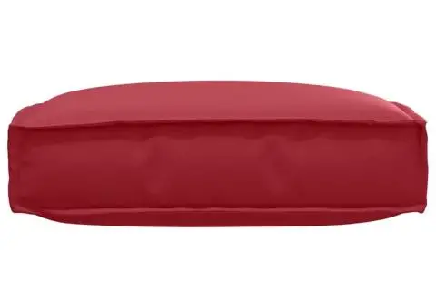 Căptușeală de palet pentru scaun roșu vin 60x60x12 cm, țesătură Oxford - 3/5