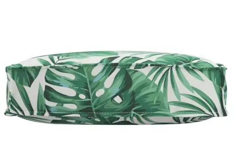 Pătură de Pallet pentru Scaun cu Model de Frunze, 60x60x12 cm, Fabrică Oxford. - 2/5