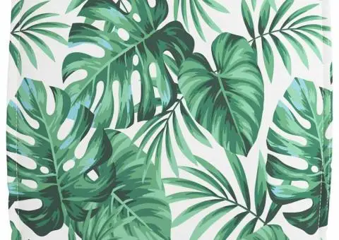 Pătură de Pallet pentru Scaun cu Model de Frunze, 60x60x12 cm, Fabrică Oxford. - 4/5