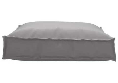 Cojoc de palet pentru șezlong gri 70x70x12 cm, material Oxford - 3/5