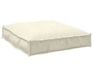 Pernă pentru palet pentru scaun, crem, 70 x 70 x 12 cm, fabricată din Oxford.
