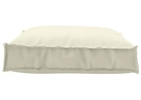 Pernă pentru palet pentru scaun, crem, 70 x 70 x 12 cm, fabricată din Oxford. - 3/5