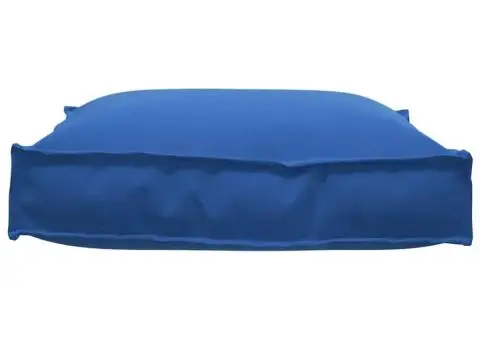 Pătură pentru palet pentru șezut, Albastru Royal, 70x70x12 cm. Material Oxford. - 4/5