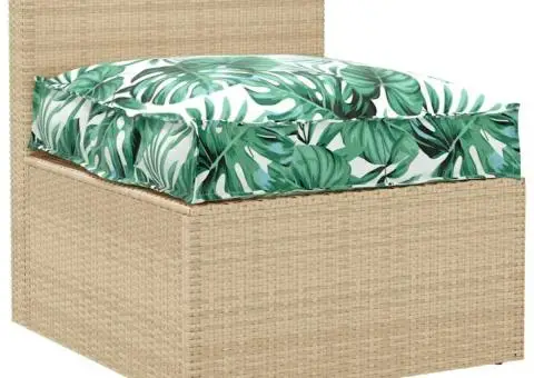 Perna pentru palete cu imprimeu de frunze, 70 x 70 x 12 cm, din țesătură Oxford - 2/5