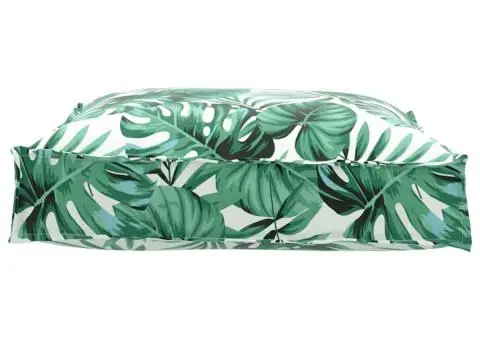 Perna pentru palete cu imprimeu de frunze, 70 x 70 x 12 cm, din țesătură Oxford - 3/5