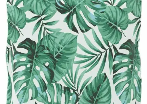 Perna pentru palete cu imprimeu de frunze, 70 x 70 x 12 cm, din țesătură Oxford - 5/5