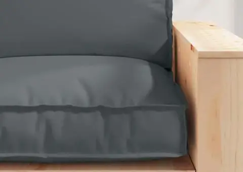 Cojoc pentru palet pentru șezut antracit, 80 x 80 x 12 cm, din material Oxford. - 5/5