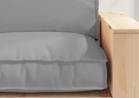 Pernă de șezut pentru palet, gri, 80x80x12 cm, din material Oxford - 5/5