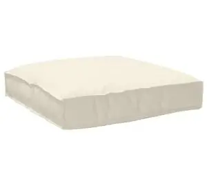 vidaXL Căptușeală palet pentru scaun Crem 80x80x12 cm, din fabrică Oxford.
