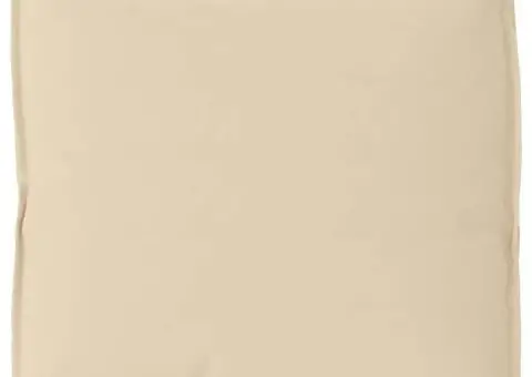 Perna pentru scaun Bej 80x80x12 cm din țesătură Oxford - 4/5