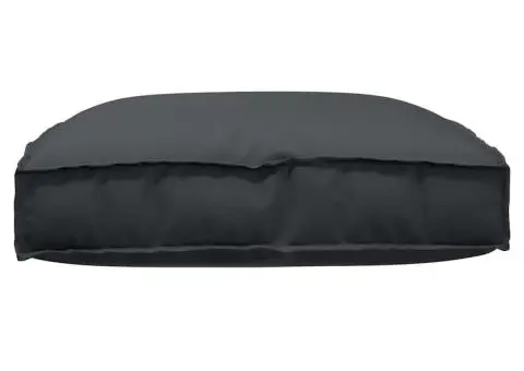 Pernă pentru palet de șezut, neagră, 80x80x12 cm, din fabrică Oxford. - 3/5