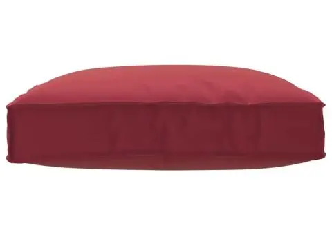 Perna pentru palet roșie vin pentru scaun (80x80x12 cm) din material Oxford. - 2/5