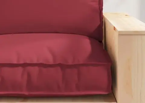 Perna pentru palet roșie vin pentru scaun (80x80x12 cm) din material Oxford. - 5/5