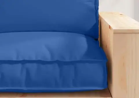 Culoar pentru palete pentru scaun, albastru regal, 80 x 80 x 12 cm, din material Oxford. - 5/5