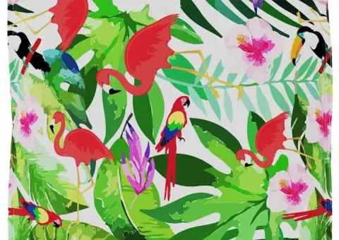 Cojoc de Pallet pentru Scaun Tropical Jungle 80x80x12 cm Fabrică Oxford - 4/5