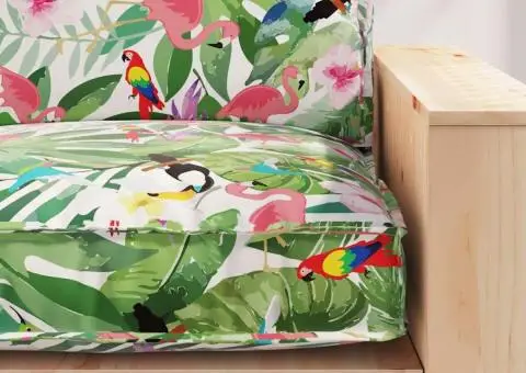 Cojoc de Pallet pentru Scaun Tropical Jungle 80x80x12 cm Fabrică Oxford - 5/5