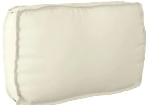 Pernă pentru palet pentru suportul spatelui Crem 70 x 40 x 12 cm, fabricată din Oxford. - 1/5