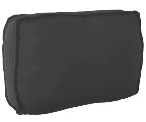vidaXL Perne pentru palete cu spătar negre 70x40x12 cm, din material Oxford.