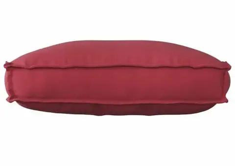 Pernă pentru paleți pentru spătar Roșu Vin 70 x 40 x 12 cm, din țesătură Oxford. - 2/5