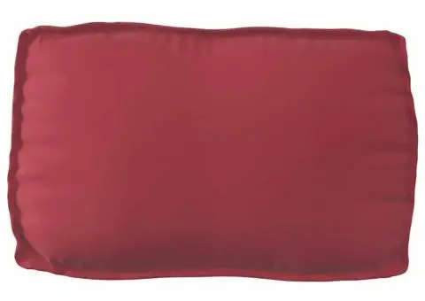 Pernă pentru paleți pentru spătar Roșu Vin 70 x 40 x 12 cm, din țesătură Oxford. - 4/5