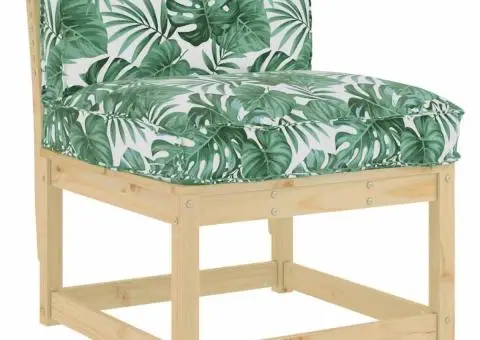 Perna de palet pentru spătar cu model de frunze 70 x 40 x 12 cm, din țesătură Oxford. - 1/5