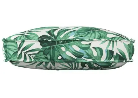 Perna de palet pentru spătar cu model de frunze 70 x 40 x 12 cm, din țesătură Oxford. - 2/5