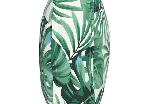 Perna de palet pentru spătar cu model de frunze 70 x 40 x 12 cm, din țesătură Oxford. - 3/5