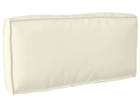 Cojoc pentru palet , pentru spătar, Crem, 80 x 40 x 12 cm, din material Oxford. - 1/5