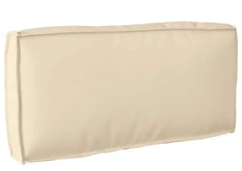 Pernă din paleti pentru spate Bej 80x40x12 cm, din material Oxford - 1/5