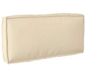 Pernă din paleti pentru spate Bej 80x40x12 cm, din material Oxford
