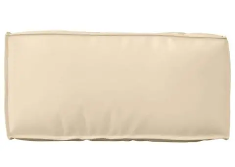 Pernă din paleti pentru spate Bej 80x40x12 cm, din material Oxford - 4/5