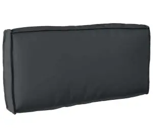 vidaXL Pernă pentru spătar neagră 80x40x12 cm de la , fabricată din Oxford.