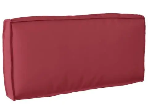 Perna Pallet Roșie pentru Spătar 80 x 40 x 12 cm, din material Oxford - 1/5